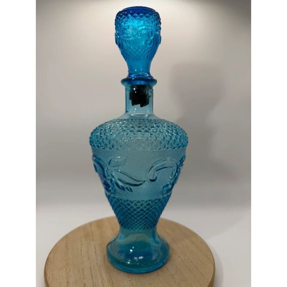 Vintage Turquoise Blue MCM Decanter Stopper